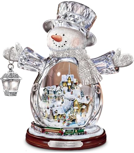 Amazon.com: The Bradford Exchange Thomas Kinkade Moving Santa